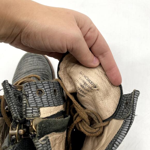 Freebird Gray Manchester Combat Boots - Picture 8 of 10